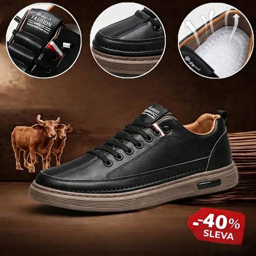 🎉Poslední den! Sleva 50 %! ✅ Boty z pravé hovězí kůže s vyšším lícem ✅ Odolné a voděodolné ✅ Poskytují oporu klenby pro úlevu od bolesti zad, kloubů a nohou.