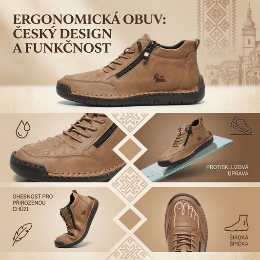 🔥 50% sleva – Nenechte si ji ujít| Vybraná obuv z telecí kůže – ortopedické boty – 👞 – odolné, protiskluzové a nepromokavé |podpora klenby, úleva od bolesti, unisex
