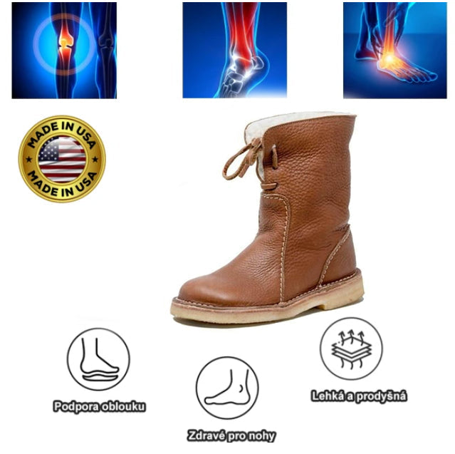 Ortopedická obuv Wrapmio® | Ergonomicky tvarované boty, které jsou pohodlné, stylové a zmírňují nepohodlí nohou.
