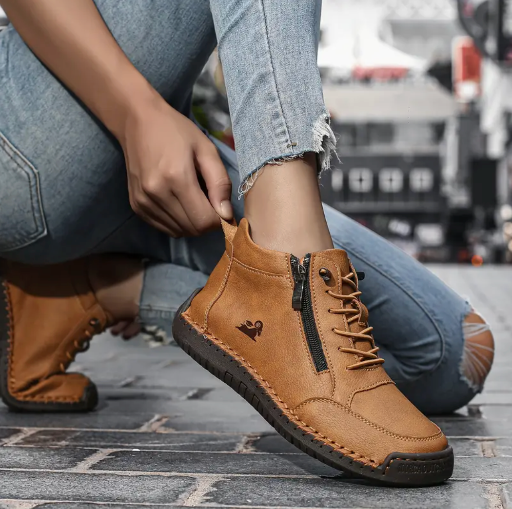 🔥 50% sleva – Nenechte si ji ujít| Vybraná obuv z telecí kůže – ortopedické boty – 👞 – odolné, protiskluzové a nepromokavé |podpora klenby, úleva od bolesti, unisex