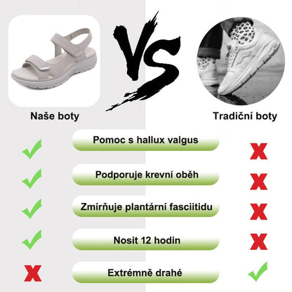 [🎁Dnes za poloviční cenu - nenechte si to ujít] Ergonomicky tvarované ortopedické sandály - bezbolestná chůze👞Zajišťují pohodlnější chůzi
