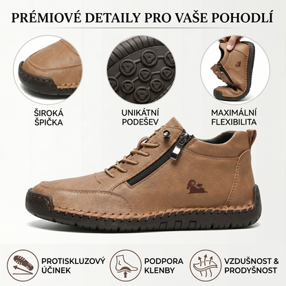 🔥 50% sleva – Nenechte si ji ujít| Vybraná obuv z telecí kůže – ortopedické boty – 👞 – odolné, protiskluzové a nepromokavé |podpora klenby, úleva od bolesti, unisex