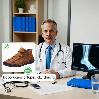 【⏰Dnes sleva 70 % - Končí brzy🔥】Protiskluzové a nepromokavé turistické boty Wrapmio® - Vyrobené z italské hovězí kůže, s konstrukcí pro podporu klenby, pohodlné a odolné, zmírňují nepohodlí nohou!