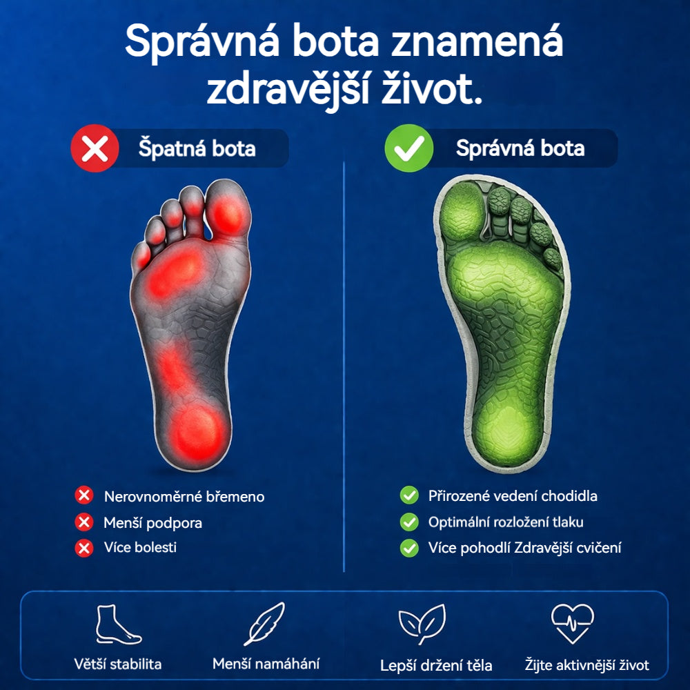 🔥 50% sleva | ortopedická obuv Wrapmio®  | Poskytuje oporu klenby, zmírňuje bolest a usnadňuje chůzi | Vhodná pro muže i ženy.