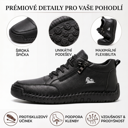 🔥 50% sleva – Nenechte si ji ujít| Vybraná obuv z telecí kůže – ortopedické boty – 👞 – odolné, protiskluzové a nepromokavé |podpora klenby, úleva od bolesti, unisex