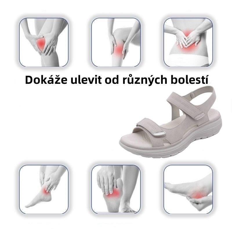 [🎁Dnes za poloviční cenu - nenechte si to ujít] Ergonomicky tvarované ortopedické sandály - bezbolestná chůze👞Zajišťují pohodlnější chůzi