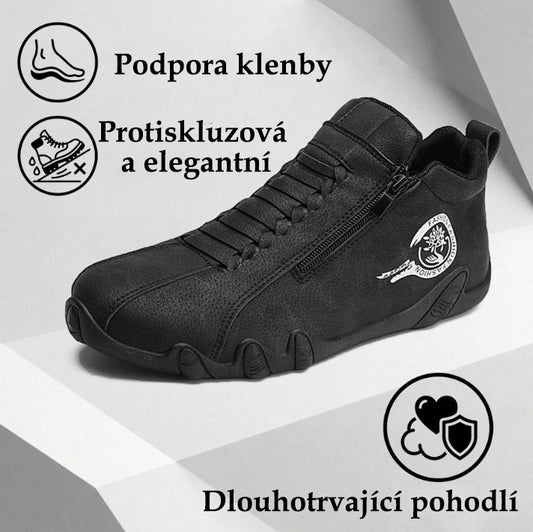 (🔥 Poslední den – speciální sleva 50 %!) Ortopedická obuv Wrapmio® — 👞 Ručně zpracovaný svršek z hovězí kůže; voděodolná a protiskluzová; poskytuje oporu klenbě a účinně ulevuje od bolesti.