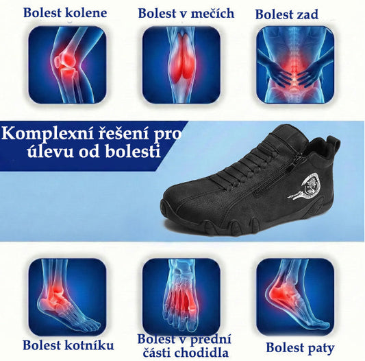 (🔥 Poslední den – speciální sleva 50 %!) Ortopedická obuv Wrapmio® — 👞 Ručně zpracovaný svršek z hovězí kůže; voděodolná a protiskluzová; poskytuje oporu klenbě a účinně ulevuje od bolesti.