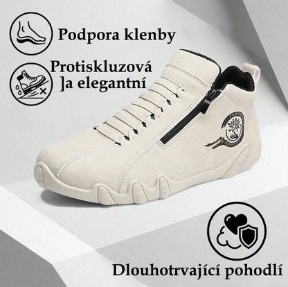 (🔥 Poslední den – speciální sleva 50 %!) Ortopedická obuv Wrapmio® — 👞 Ručně zpracovaný svršek z hovězí kůže; voděodolná a protiskluzová; poskytuje oporu klenbě a účinně ulevuje od bolesti.