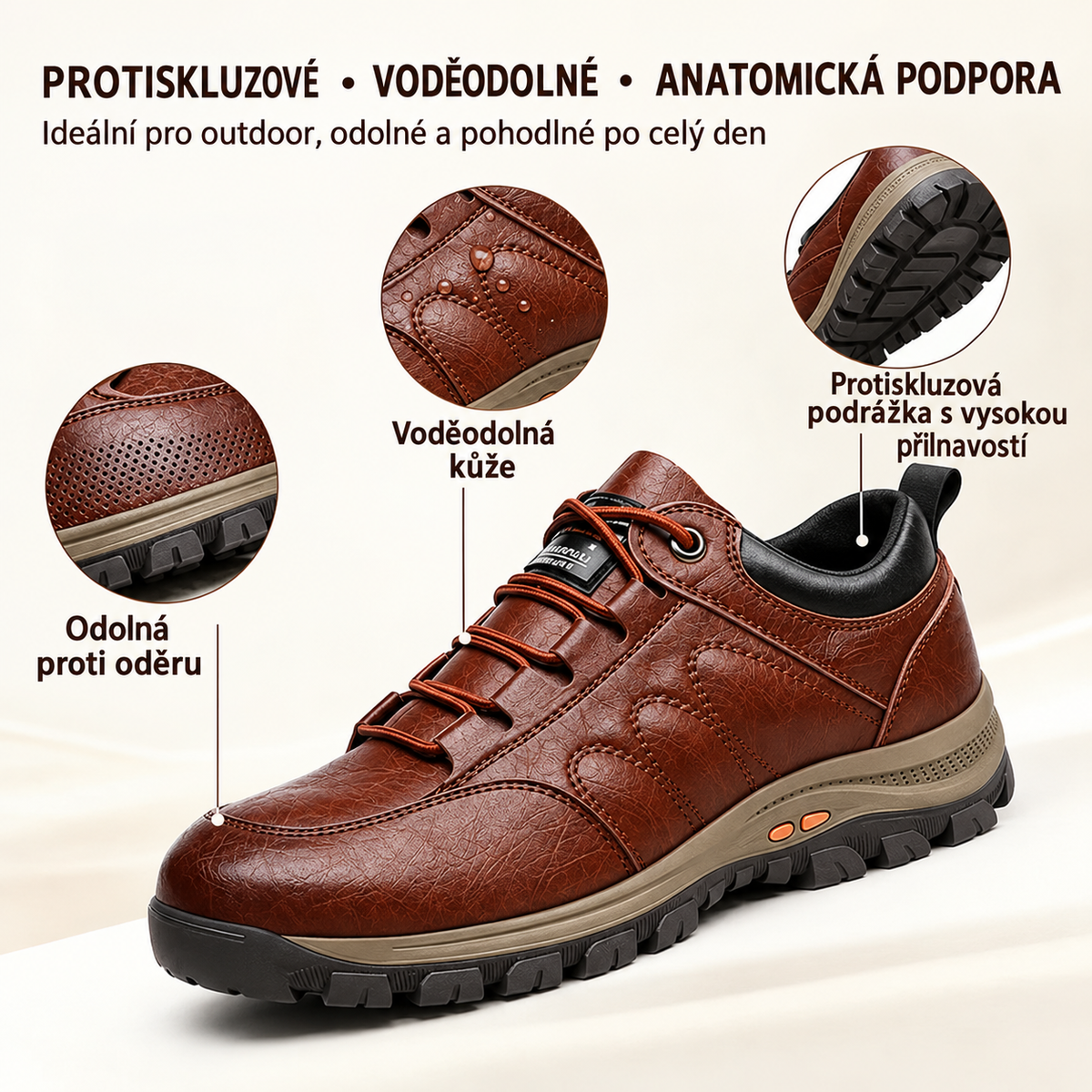 🔥 Poslední den! Sleva 50 % 🎁 Boty z italské kůže – ortopedická obuv navržená pro osoby s potížemi nohou. ✅ Poskytuje oporu klenby a ulevuje od bolesti kloubů i chodidel.