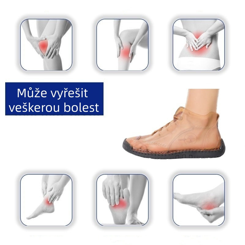 【⏰Dnes sleva 70 % - Končí brzy🔥】Protiskluzové a nepromokavé turistické boty Wrapmio® - Vyrobené z italské hovězí kůže, s konstrukcí pro podporu klenby, pohodlné a odolné, zmírňují nepohodlí nohou!