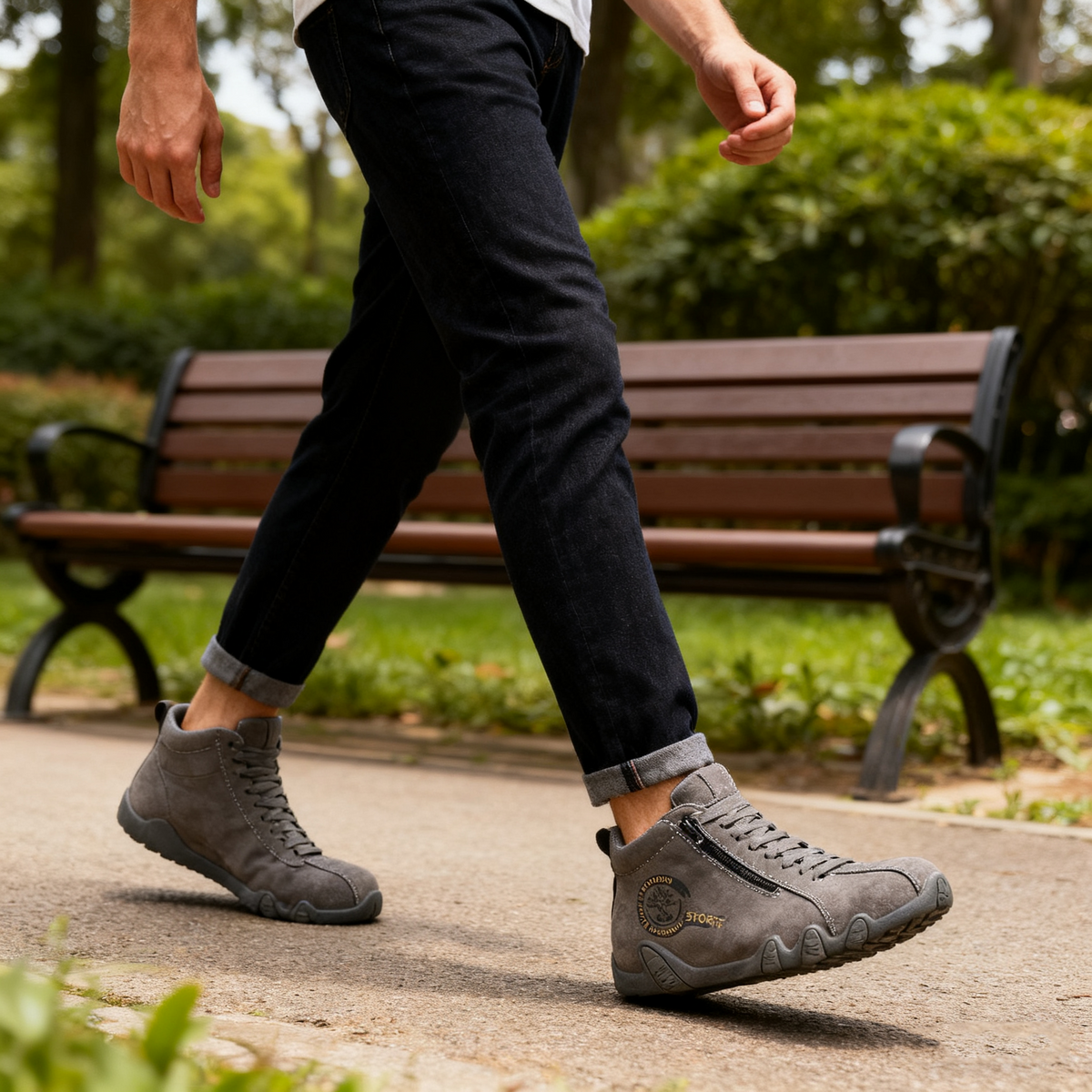 (🔥 Poslední den – speciální sleva 50 %!) Ortopedická obuv Wrapmio® — 👞 Ručně zpracovaný svršek z hovězí kůže; voděodolná a protiskluzová; poskytuje oporu klenbě a účinně ulevuje od bolesti.