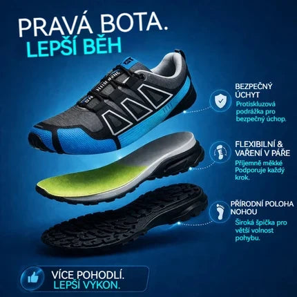 🔥 Poslední den! Sleva 50 % 🎁 Pohodlná turistická obuv: Ortopedická obuv určená pro osoby s potížemi nohou ✅ Poskytuje oporu klenby a ulevuje od bolesti nohou.