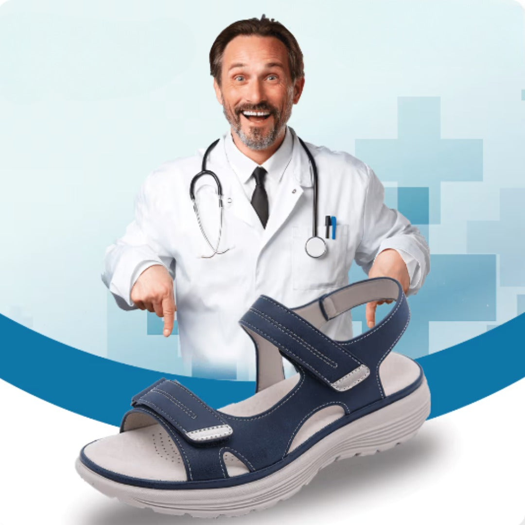 [🎁Dnes za poloviční cenu - nenechte si to ujít] Ergonomicky tvarované ortopedické sandály - bezbolestná chůze👞Zajišťují pohodlnější chůzi