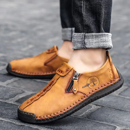 🐂 Pánské boty z telecí kůže, vyrobené v Austrálii 👞 Ručně šité, snadno se nazouvají a vyzouvají ✅ Podpora klenby, zmírnění bolesti – pohodlná chůze