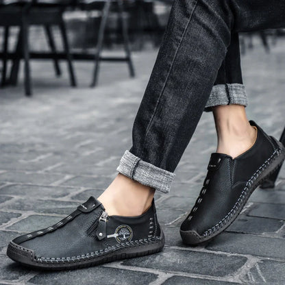🐂 Pánské boty z telecí kůže, vyrobené v Austrálii 👞 Ručně šité, snadno se nazouvají a vyzouvají ✅ Podpora klenby, zmírnění bolesti – pohodlná chůze