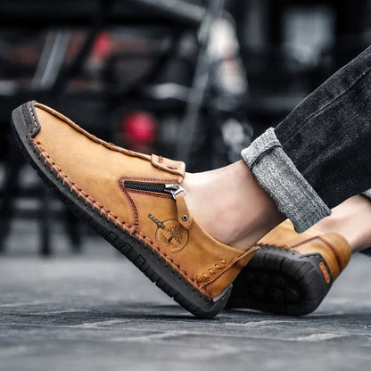 🐂 Pánské boty z telecí kůže, vyrobené v Austrálii 👞 Ručně šité, snadno se nazouvají a vyzouvají ✅ Podpora klenby, zmírnění bolesti – pohodlná chůze