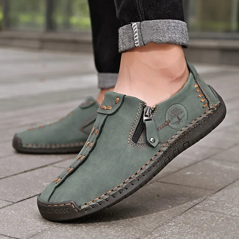 🐂 Pánské boty z telecí kůže, vyrobené v Austrálii 👞 Ručně šité, snadno se nazouvají a vyzouvají ✅ Podpora klenby, zmírnění bolesti – pohodlná chůze