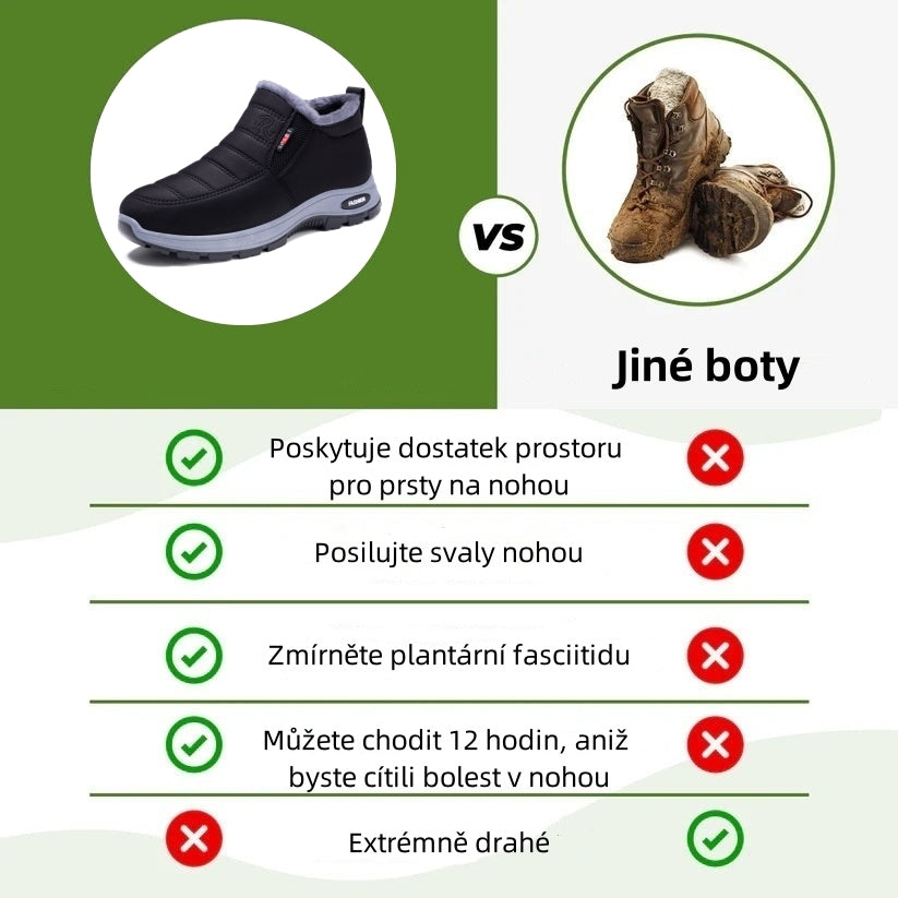 🎉 Dnešní speciální nabídka: sleva 50 % – nenechte si ji ujít! ⏰ Ergonomická ortopedická zimní obuv, která účinně ulevuje od bolesti nohou, kolen a zad ✅ vhodná pro muže i ženy.