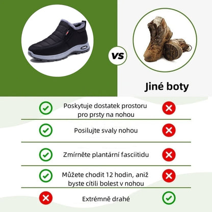 🎉 Dnešní speciální nabídka: sleva 50 % – nenechte si ji ujít! ⏰ Ergonomická ortopedická zimní obuv, která účinně ulevuje od bolesti nohou, kolen a zad ✅ vhodná pro muže i ženy.