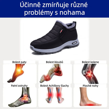 🎉 Dnešní speciální nabídka: sleva 50 % – nenechte si ji ujít! ⏰ Ergonomická ortopedická zimní obuv, která účinně ulevuje od bolesti nohou, kolen a zad ✅ vhodná pro muže i ženy.