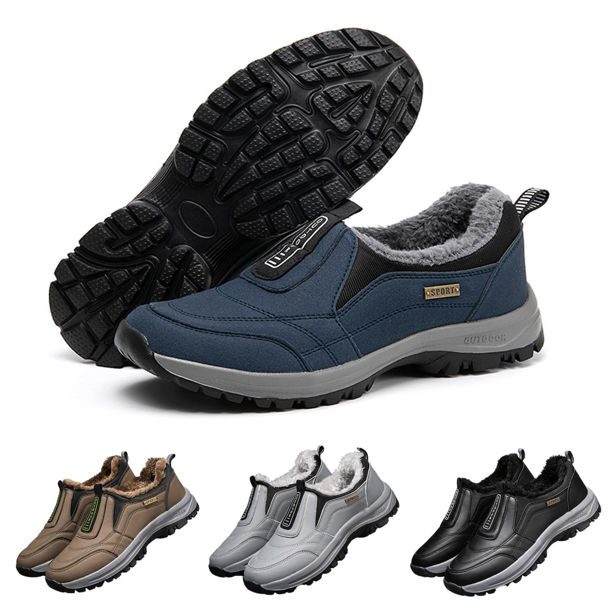 ⚡Omezený slevy 50% —— Ergonomická ortopedická obuv s chloupkatou podšívkou, ulevuje od bolestí nohou, zad a kloubů, unisex