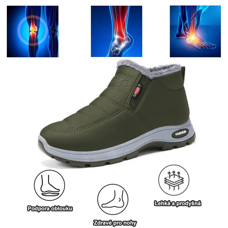 🎉 Dnešní speciální nabídka: sleva 50 % – nenechte si ji ujít! ⏰ Ergonomická ortopedická zimní obuv, která účinně ulevuje od bolesti nohou, kolen a zad ✅ vhodná pro muže i ženy.