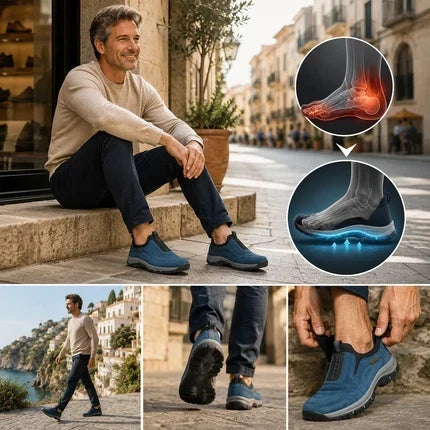 Ortopedická obuv Wrapmio® [🔥Dnes za poloviční cenu! 🎁] Pohodlná vycházková obuv 👟 Podpora klenby | Účinně ulevuje od bolesti nohou, bolesti klenby a únavy nohou ✅