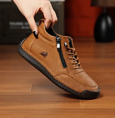 🔥 50% sleva – Nenechte si ji ujít| Vybraná obuv z telecí kůže – ortopedické boty – 👞 – odolné, protiskluzové a nepromokavé |podpora klenby, úleva od bolesti, unisex