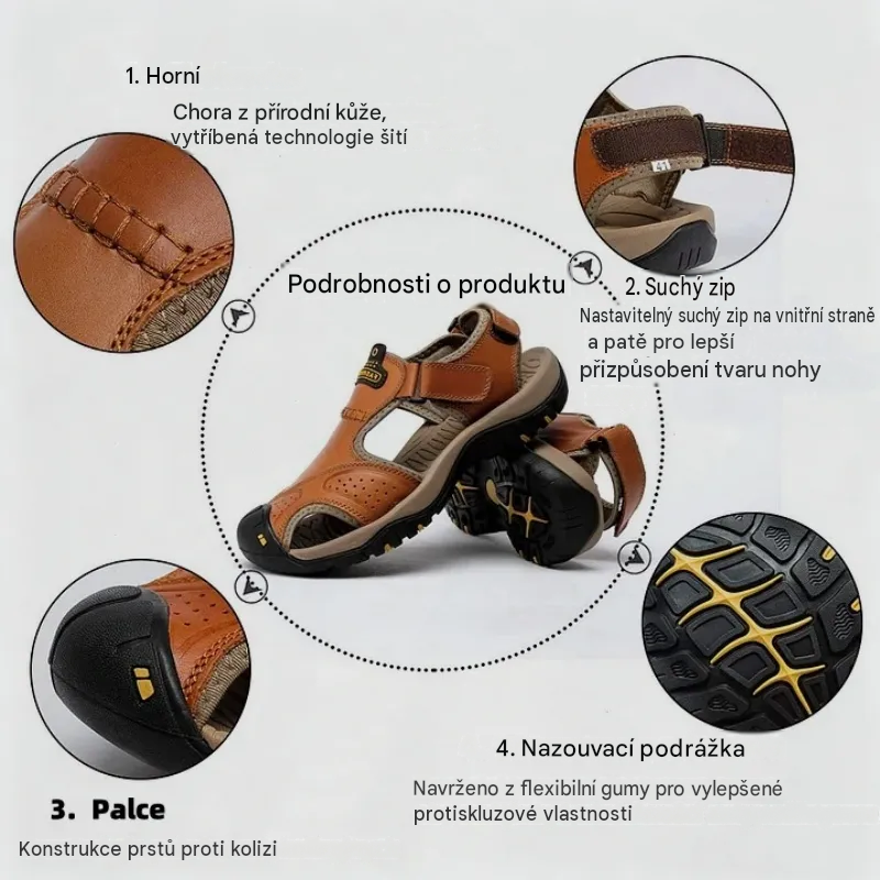 🎁Dnes za poloviční cenu - nenechte si to ujít|Ergonomicky tvarované ortopedické sandály - bezbolestná chůze👞usnadňují chůzi