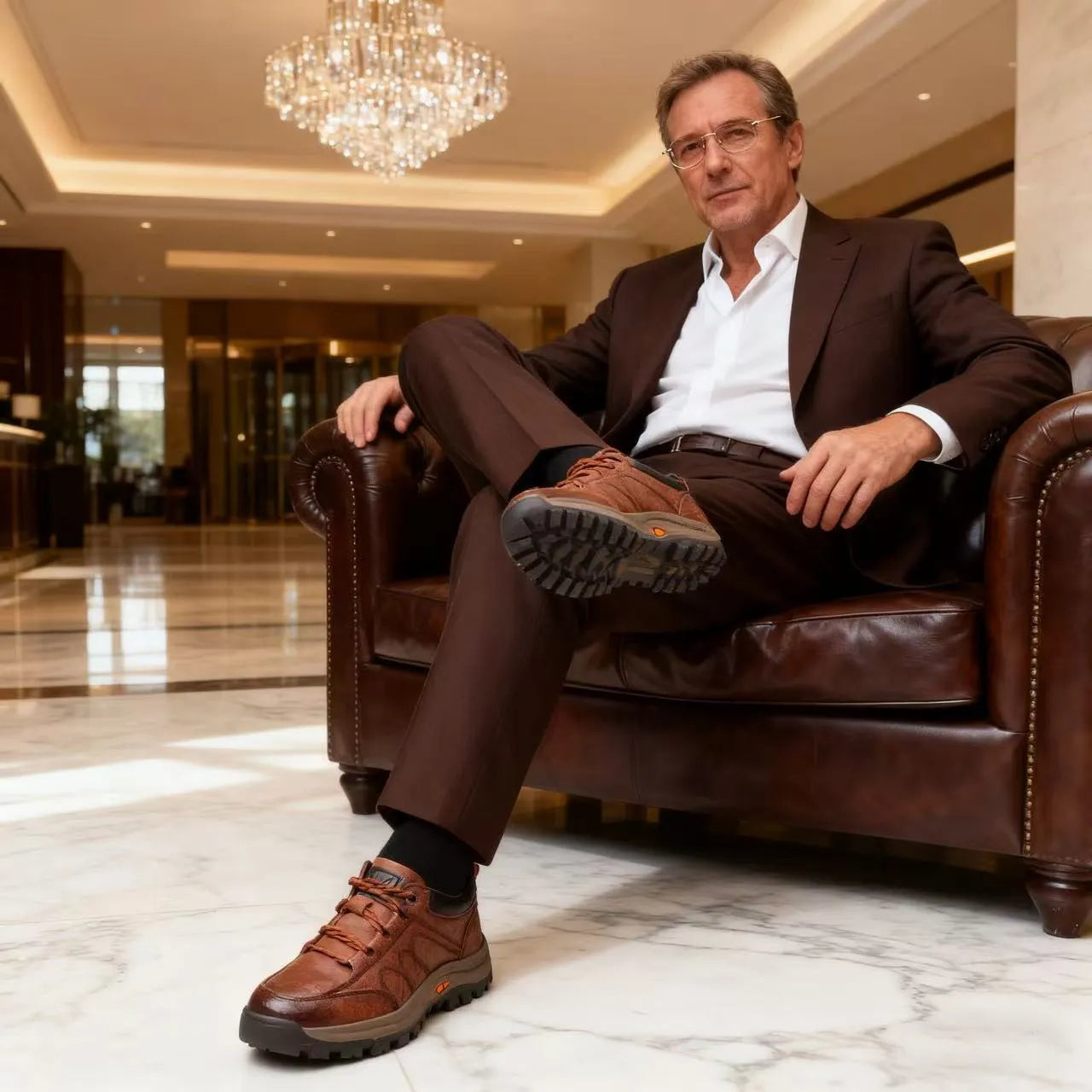 Ergonomické ortopedické kožené boty — prvotřídní italská hovězí kůže, podpora klenby a úleva od bolesti nohou