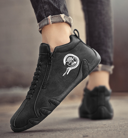 (🔥 Poslední den – speciální sleva 50 %!) Ortopedická obuv Wrapmio® — 👞 Ručně zpracovaný svršek z hovězí kůže; voděodolná a protiskluzová; poskytuje oporu klenbě a účinně ulevuje od bolesti.