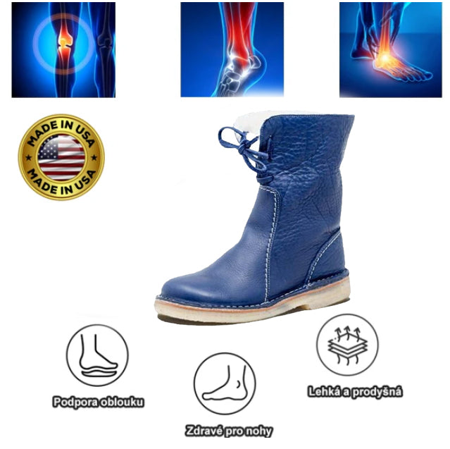 Ortopedická obuv Wrapmio® | Ergonomicky tvarované boty, které jsou pohodlné, stylové a zmírňují nepohodlí nohou.